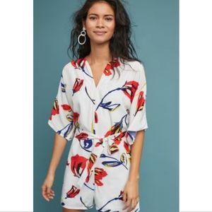 Anthropologie Coreyly Lynn Calter Floral Romper